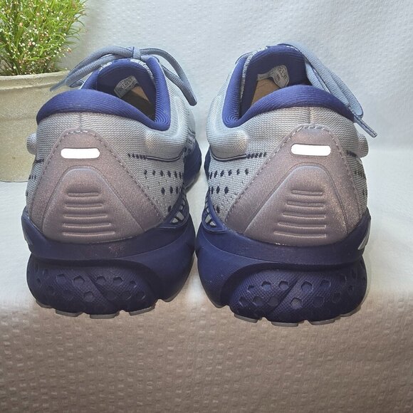 BROOKS RUNNING ADRENALINE GTS 21 MENS GRAY BLUE EUC - Picture 8 of 9